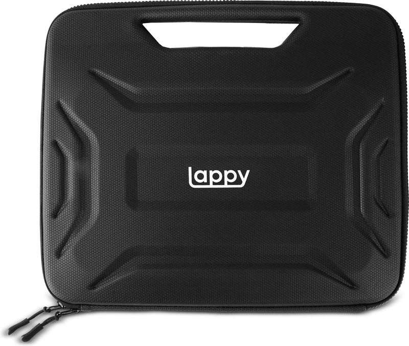 Lappy Lappy Rugged Laptoptas - tot 14 Inch - Laptophoes met Handvat en Organizer - Verstevigde hoes tegen valbescherming - Zwart