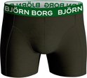 Björn Borg Boxershort Cotton Stretch - Onderbroeken - Boxer - 3 stuks - Heren - Maat M - Groen