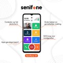 Senifone S1 Senioren Smartphone - Zwart - Voor Ouderen - 32GB - WhatsApp & SOS Functie