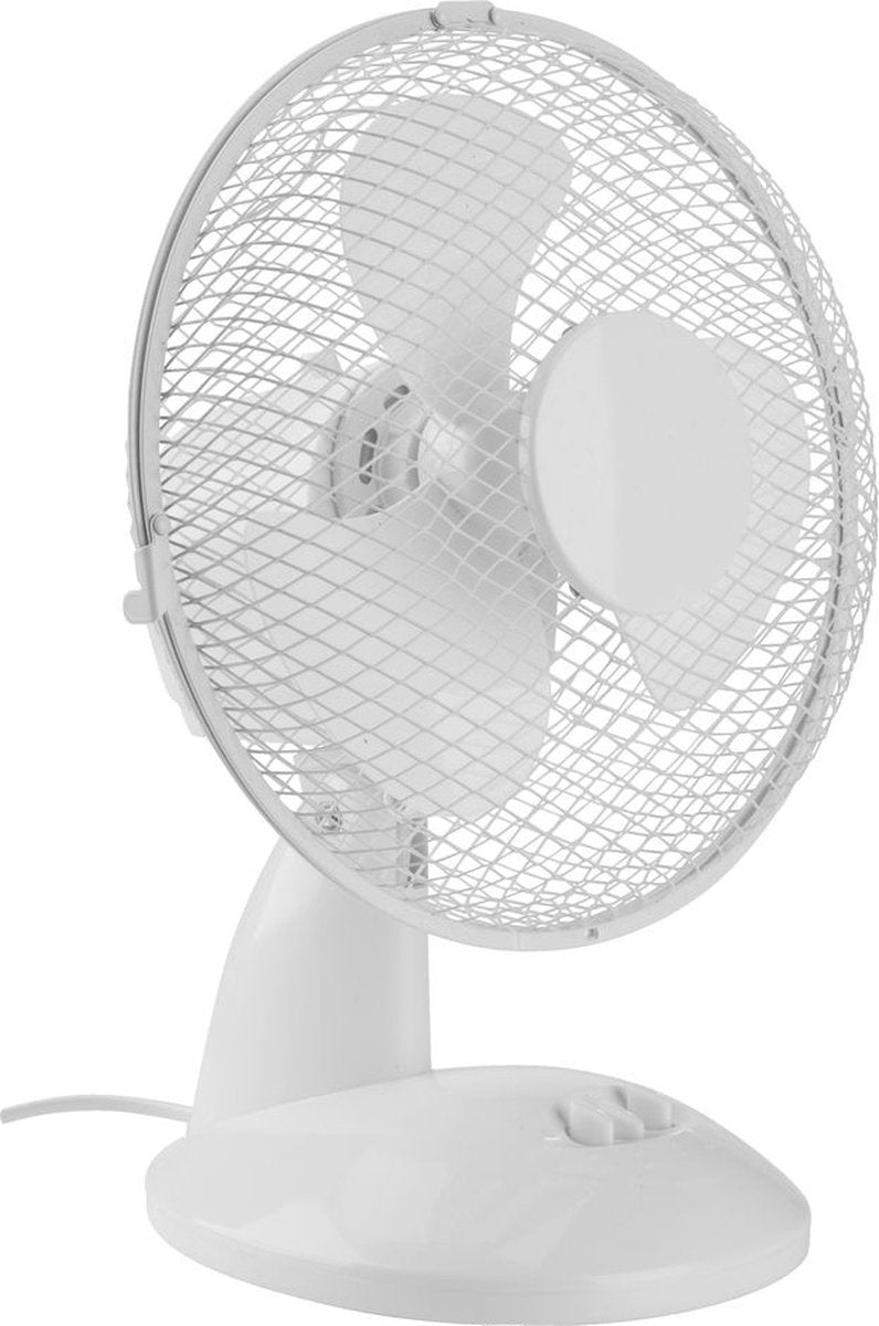 JYSK JERPE - Tafelventilator - 2 standen - Wit - ⌀23cm