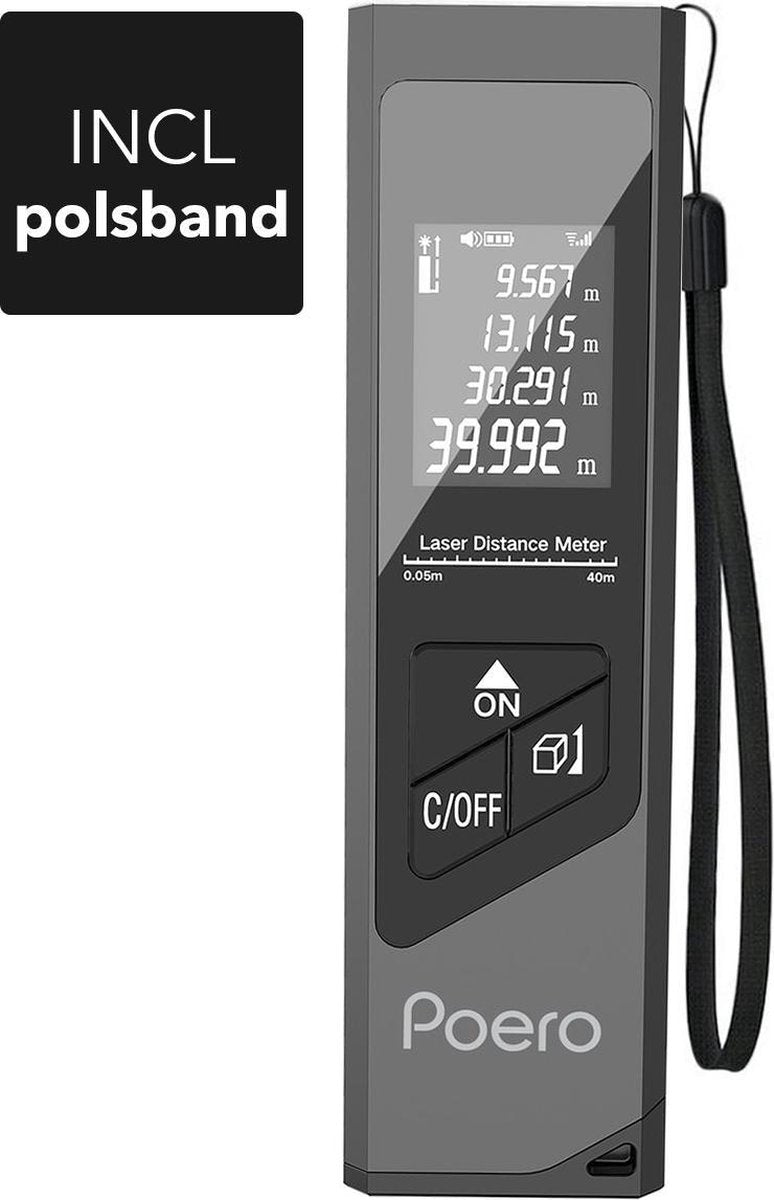 Professionele Laser Afstandsmeter - 40 meter bereik